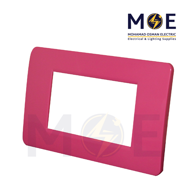 SAS Eco Hams Plastic Cover Plate Dark Fuschia 3module | Eco-0101-105