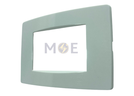 SAS Eco Hams Plastic Cover Plate White 3module | Eco-0101-101 | بلاك بلاستيك ابيض