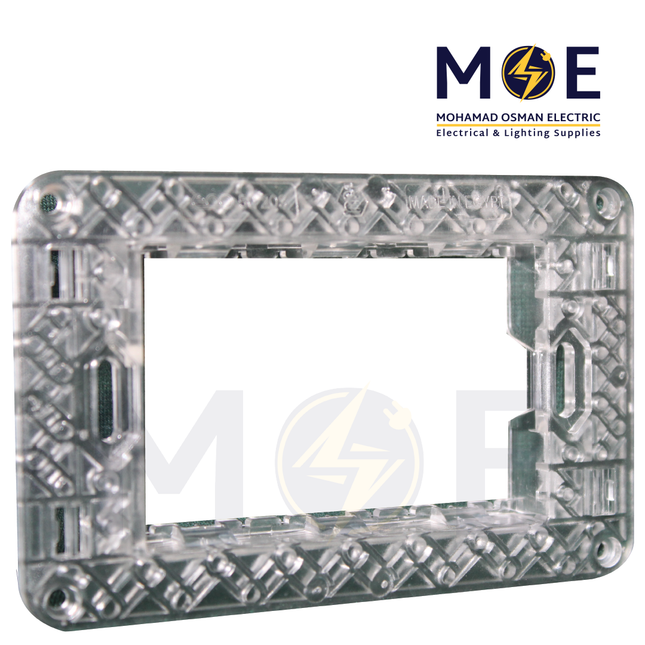 SAS Eco Mounting Frame Transperent 3module | Eco-50-203 | شاسي مثلثة بلاستيك
