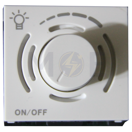 SAS Eco Rotary Light Dimmer White 1P 500W 220V 1module | Eco- 50- 803