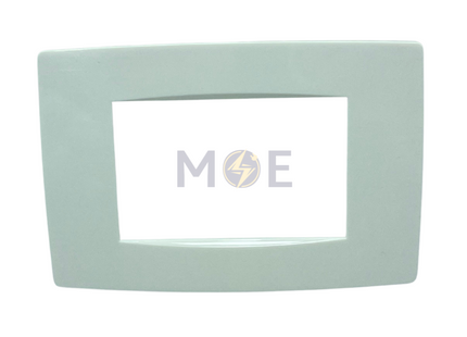 SAS Eco Shahd Plastic Cover Plate White 3module | Eco-0102-101 | بلاك بلاستيك ابيض