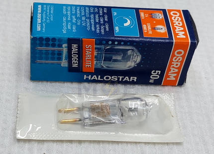 OSRAM Halostar Halogen Pin Capsule/Lamp WarmWhite Clear G4 50W DC 12V | 64440 S | لمبة شك هالوجين شفاف