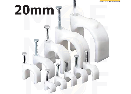 GiantLok Cable Clips / Wall Wire Clips 20mm | GC-7.5 | اتاش للكابل