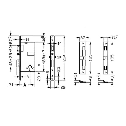 Yale Electric Lock with Cylinder  5810040