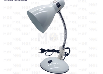 Friend Basic Desk Lamp With Power Switch White E27 | غلوب طاولة للدراسة مع مفتاح ابيض
