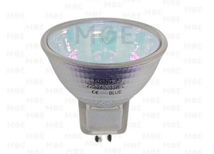 Yusing Halogen Spot Lamp Blue GU5.3 MR16 35W | لمبة سبوت هالوجين ازرق