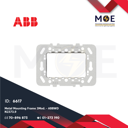 ABB Metal Mounting Frame 3module | N2373.9