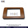 Abbas/ Idea Elegance Plastic Cover Plate Brown Wooden 3module | Elg-8213