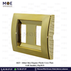 Abbas/ Idea Elegance Plastic Cover Plate Gold 3module | Elg-8121