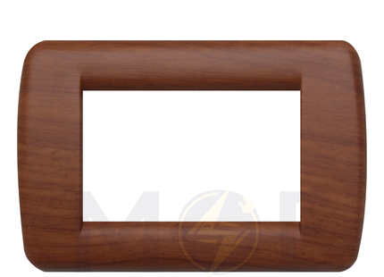 Abbas/ Idea Elegance Roma Plastic Cover Plate Cherry Matt 3module | 16230 | بلاك بلاستيك كرزي فاتح