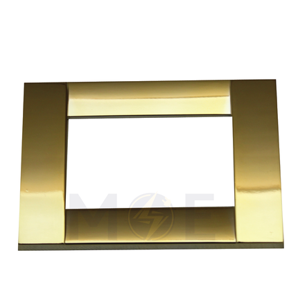 Abbas/ Idea Elegance Venessia Plastic Cover Plate Gold Reflex 3module | Elg-Venessia-16115