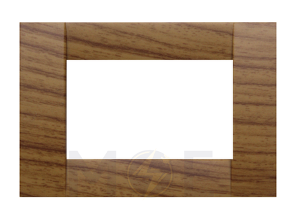Abbas/ Idea Elegance Venessia Plastic Cover Plate Zann Matt 3module | Elg-Venessia-16123 | بلاك مثلث سما زان مات