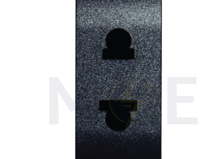 Bticino Living Euro American Standard Socket outlet Black 2P 16A 127/250V | L4125 | بريز يونيفرسال اسود