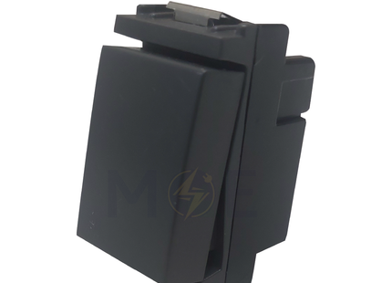 Glamour 1Way Switch Gray 16A 250V | 16021 | مفتاح مفرد رمادي اسود