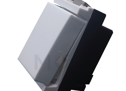 Glamour 1Way Switch White 16A 250V | 16021-White | مفتاح مفرد ابيض