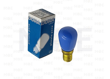 Dura Piccola Pera Incandescent Lamp SPA Pygmy Blue 3C E14 13W | 116 | لمبة عادي برم سن رفيع برفان ازرق