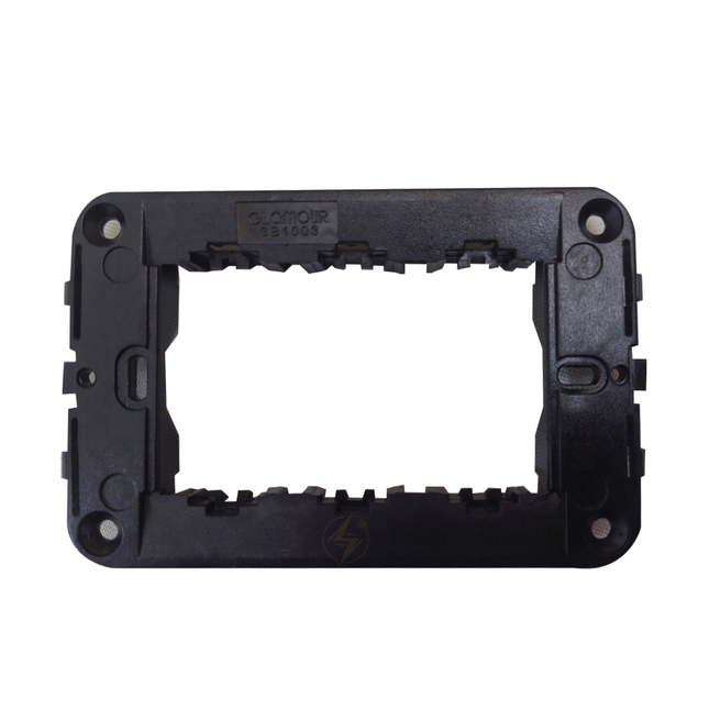 Glamour Mounting Frame Black 3module | SB1003 | شاسي مثلثة اسود