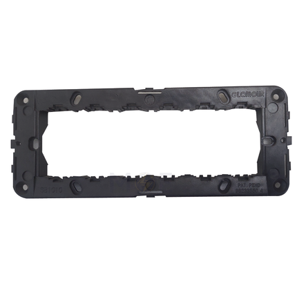 Glamour Mounting Frame Black 6module | SB1010