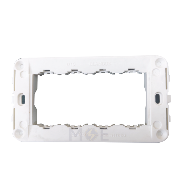 Glamour Mounting Frame White 4module | SB1008 | شاسي مربعة ابيض