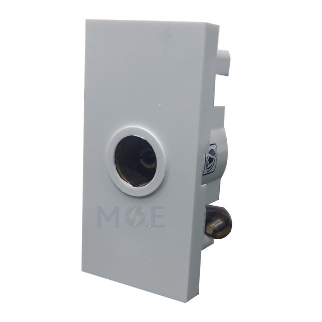 Golden Rose Coaxial TV Socket Outlet White | 307 | بريز تلفزيون ابيض