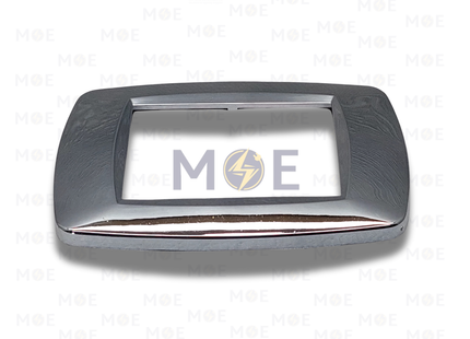 Golden Rose Golden Threefold Cover Plate Chrome 3module | 888-CR | بلاك بلاستيك كروم