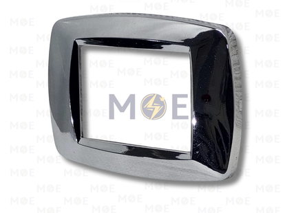 Golden Rose Golden Threefold Cover Plate Chrome 3module | 888-CR | بلاك بلاستيك كروم