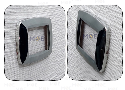 Golden Rose Golden Threefold Cover Plate Chrome 3module | 888-CR | بلاك بلاستيك كروم