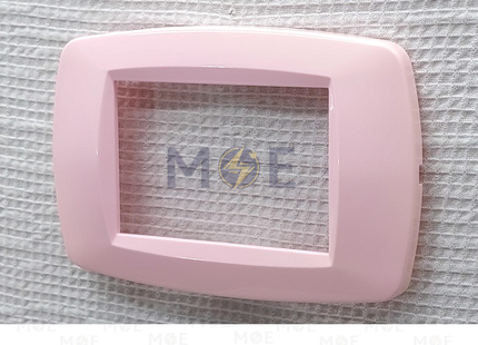 Golden Rose Golden Triple Cover Plate Pink 3module | 888-Pink | بلاك بلاستيك زهري