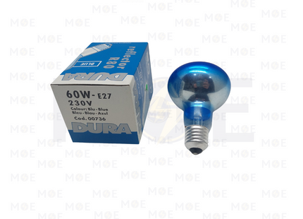 Dura Incandescent Lamp Reflector Blue E27 60W R80 | 736 | لمبة عادي برم ازرق