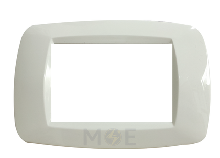 Golden Rose Golden Triple Cover Plate White 3module | 888-WH | بلاك بلاستيك ابيض