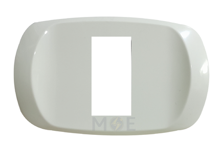 Golden Rose Plastic Cover Plate Oval White 1module | 211 | بلاك بلاستيك ابيض