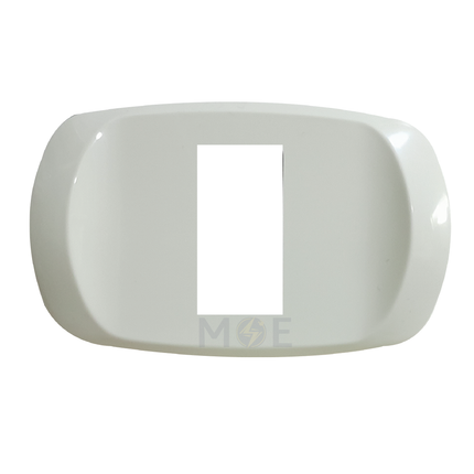 Golden Rose Plastic Cover Plate Oval White 1module | 211