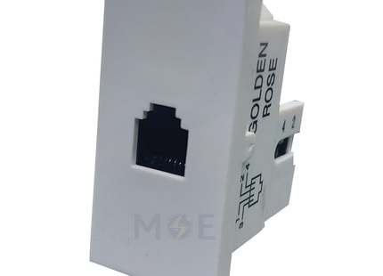 Golden Rose RJ11 phone Jack | Panasonic Telephone Socket White | 406 | بريز تلفون ابيض