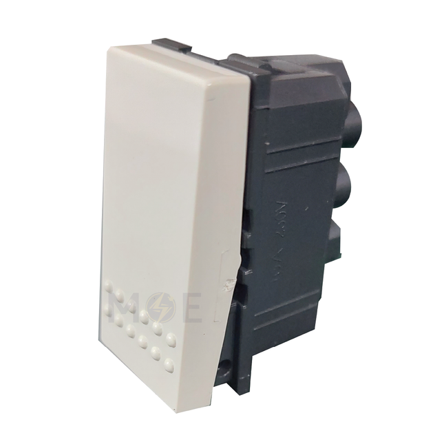 Omega 2Way Switch White 10A 250V | N302 | مفتاح دركسيون ابيض