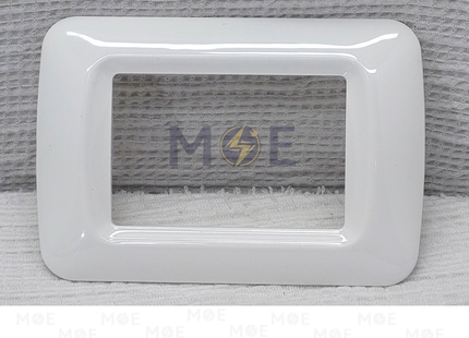 System/ Gewiss PlasticCover Plate White 3module | بلاك بلاستيك ابيض