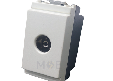 Piccozzo Coaxial TV Socket Outlet Ivory 9.5mm | 09856 | بريز تلفزيون عاجي