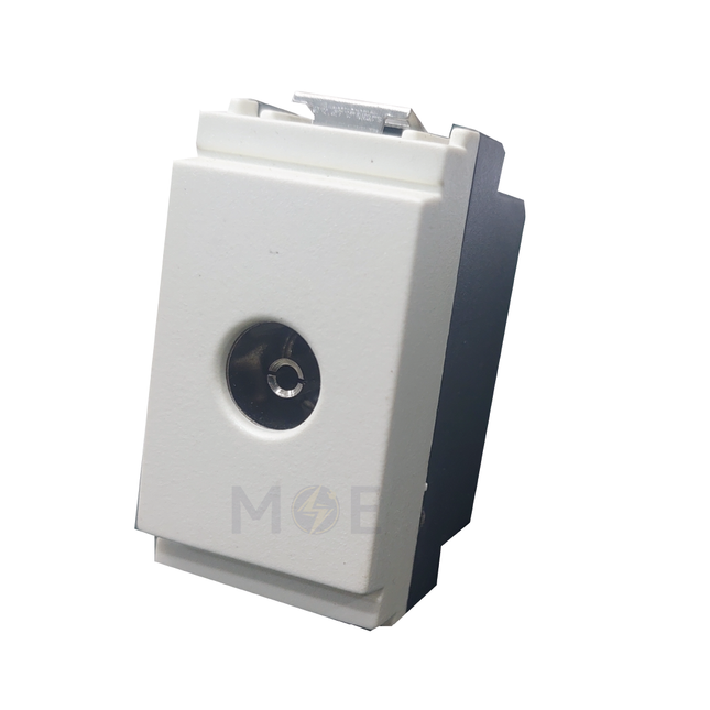 Piccozzo Coaxial TV Socket Outlet Ivory 9.5mm | 09856 | بريز تلفزيون عاجي