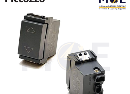 Piccozzo Curtain Switch Gray 10A 250V | 9872 | مفتاح ستور رمادي اسود