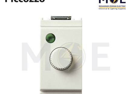 Piccozzo Rotary Dimmer Switch Ivory 900W 1module | 09860A | ديمر برم عاجي