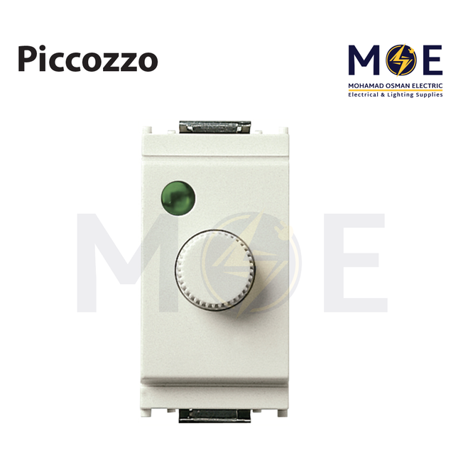 Piccozzo Rotary Dimmer Switch Ivory 900W 1module | 09860A | ديمر برم عاجي