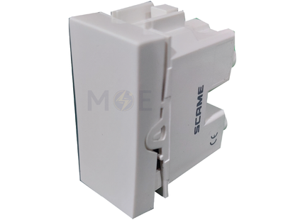 Scame Evolve 1Way Switch White 1P 10AX 250V | 109.6301.W | مفتاح مفرد ابيض