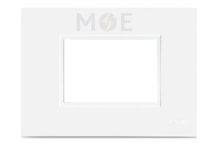 Scame Evolve Plastic Cover Plate White 3module | 109.7013.W | بلاك بلاستيك ابيض