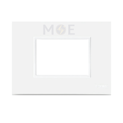 Scame Evolve Plastic Cover Plate White 3module | 109.7013.W