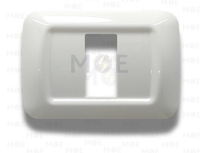System/ Gewiss Plastic Cover Plate White 1module | JW-K041 | بلاك بلاستيك ابيض