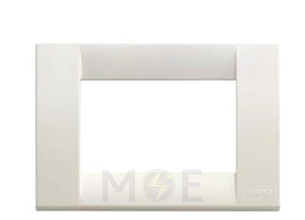 Vimar Idea Classica Plastic Cover Plate Bright White 3module | 16743.02 | بلاك بلاستيك ابيض