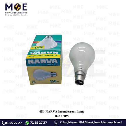 NARVA Incandescent Lamp B22 150W