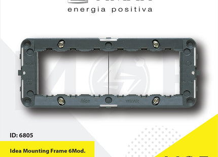 Vimar Idea Mounting Frame 6module | 16716 | شاسي مسدسة