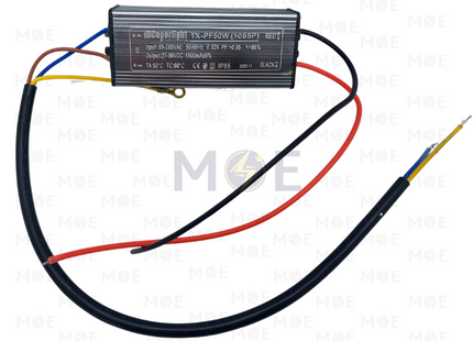 CuperLight LED Driver Aluminum AC 85-220V DC 27-38V IP65 1500mA 50W | TX-PF50W | ترانس ليد مطري المنيوم
