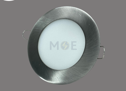 Greenlite LED Downlight/ Panel Light Chrome Ceiling Flush Mounted Circular Daylight 10.5cm 8W | KG-803-8W | سبوت ليد مدور مخفي كروم دايلايت
