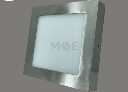 Greenlite LED Downlight/ Panel Light Ceiling Surface Mounted Square Chrome Warmwhite 3000K 1500Lm 17cm 15W | CPS-Square | سبوت ليد مربع ظاهر كروم ورم وايت